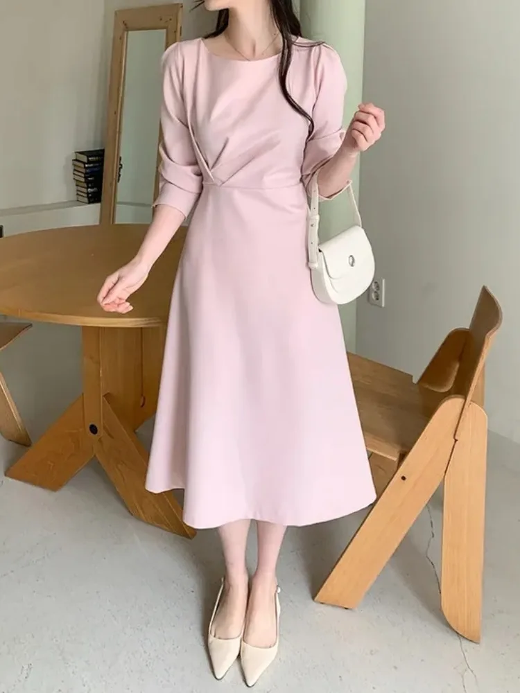 Ele Chic Long Sve A-Line Dr женский однотонный круглый плиссированный дизайн для похудения талии для поездок на работу Sle из полиэфирного волокна
Ele Chic Long Sve A-Line Dr женский однотонный круглый плиссированный дизайн для похудения талии для поездок на работу Sle из полиэфирного волокна