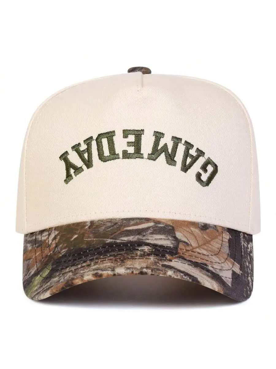 Men Letter Embroidered Two Tone Five Panel Baseball Cap Outdoor Adjustable Sunscreen Leisure Hat
Men Letter Embroidered Two Tone Five Panel Baseball Cap Outdoor Adjustable Sunscreen Leisure Hat