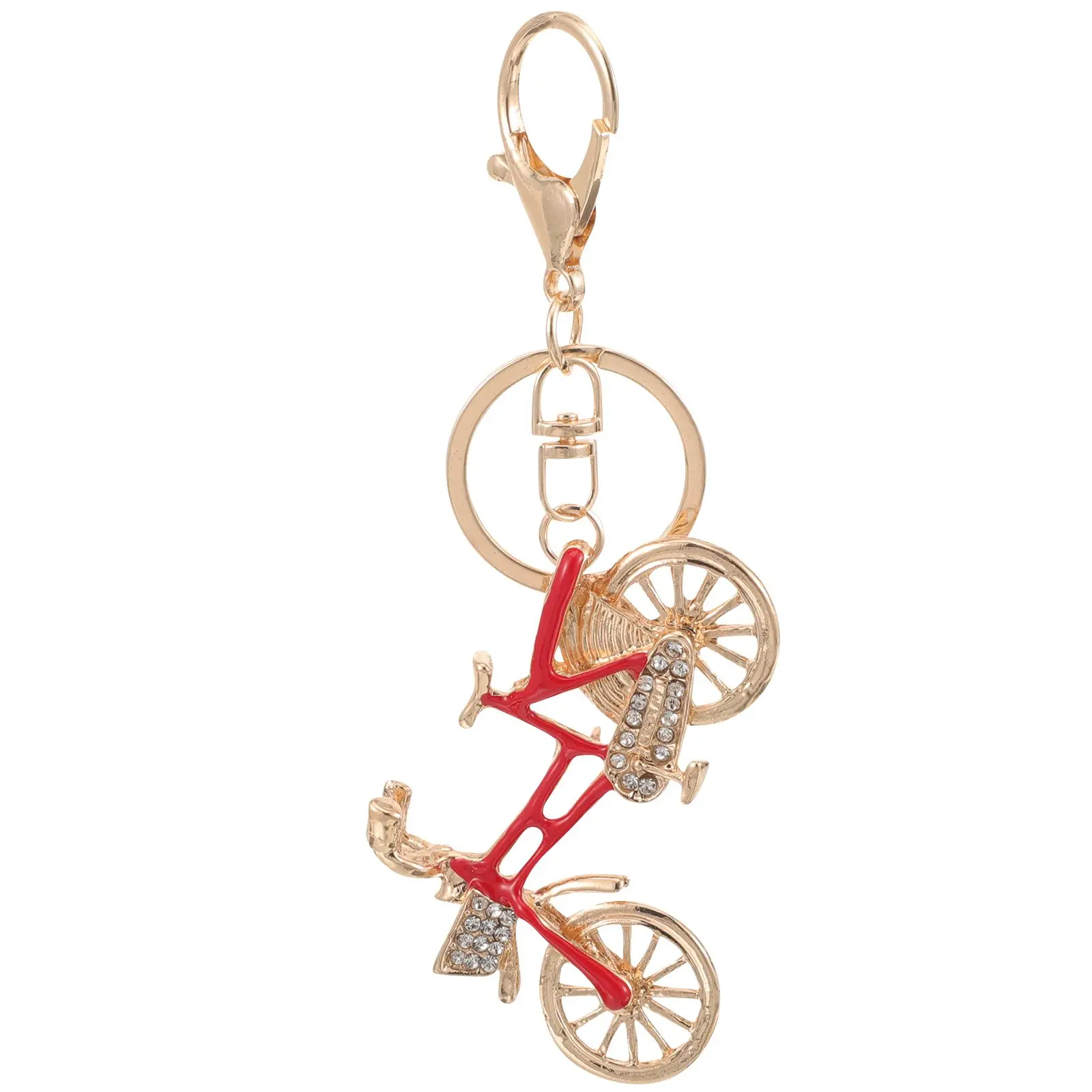 Rhinestone Bicycle Keychain Red Color Mini Bike Decorative Pendant Key Ring for Adult Bikes Cycling Accessories Commemorative
Rhinestone Bicycle Keychain Red Color Mini Bike Decorative Pendant Key Ring for Adult Bikes Cycling Accessories Commemorative
