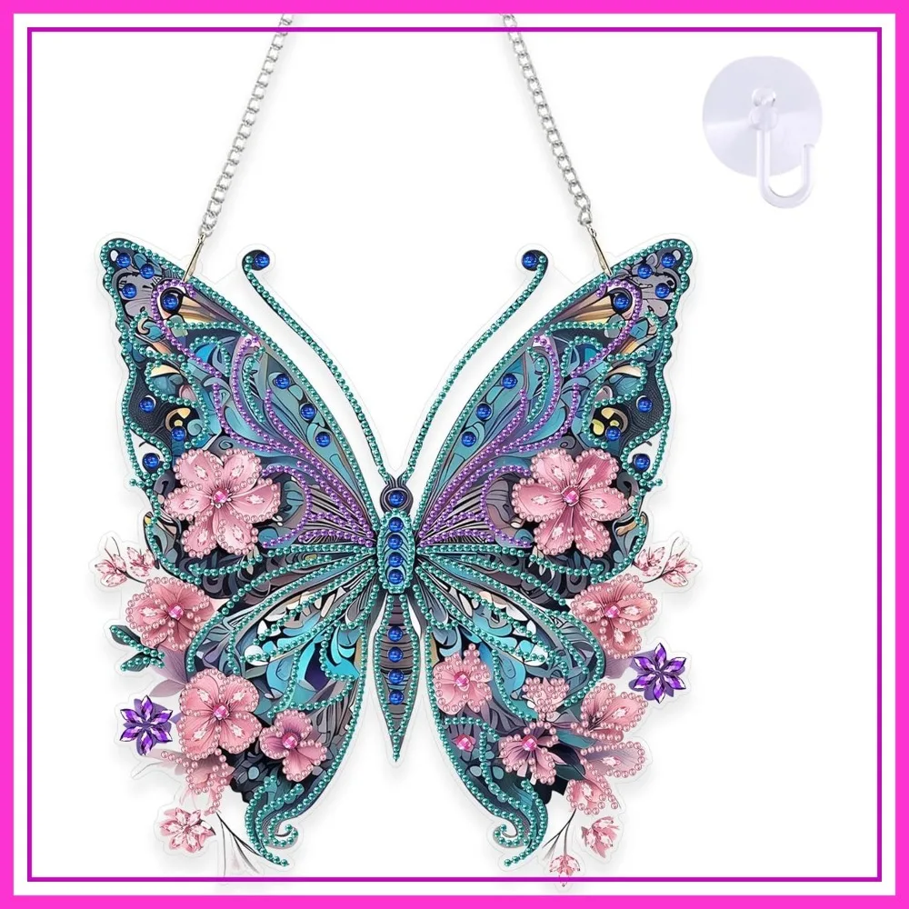 DIY Hanging Diamond Art Pendant Painting Kit Butterfly, Special Crystal Gem Craft Ornament, Box Package 9.0x9.8inch
DIY Hanging Diamond Art Pendant Painting Kit Butterfly, Special Crystal Gem Craft Ornament, Box Package 9.0x9.8inch