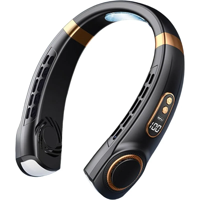 Neck Fans Portable Neck Fans That Blow Cold Air with Led Display 5 Speed 1800 Mah Battery Usb Operated Wearable Bladeless Person
Neck Fans Portable Neck Fans That Blow Cold Air with Led Display 5 Speed 1800 Mah Battery Usb Operated Wearable Bladeless Person