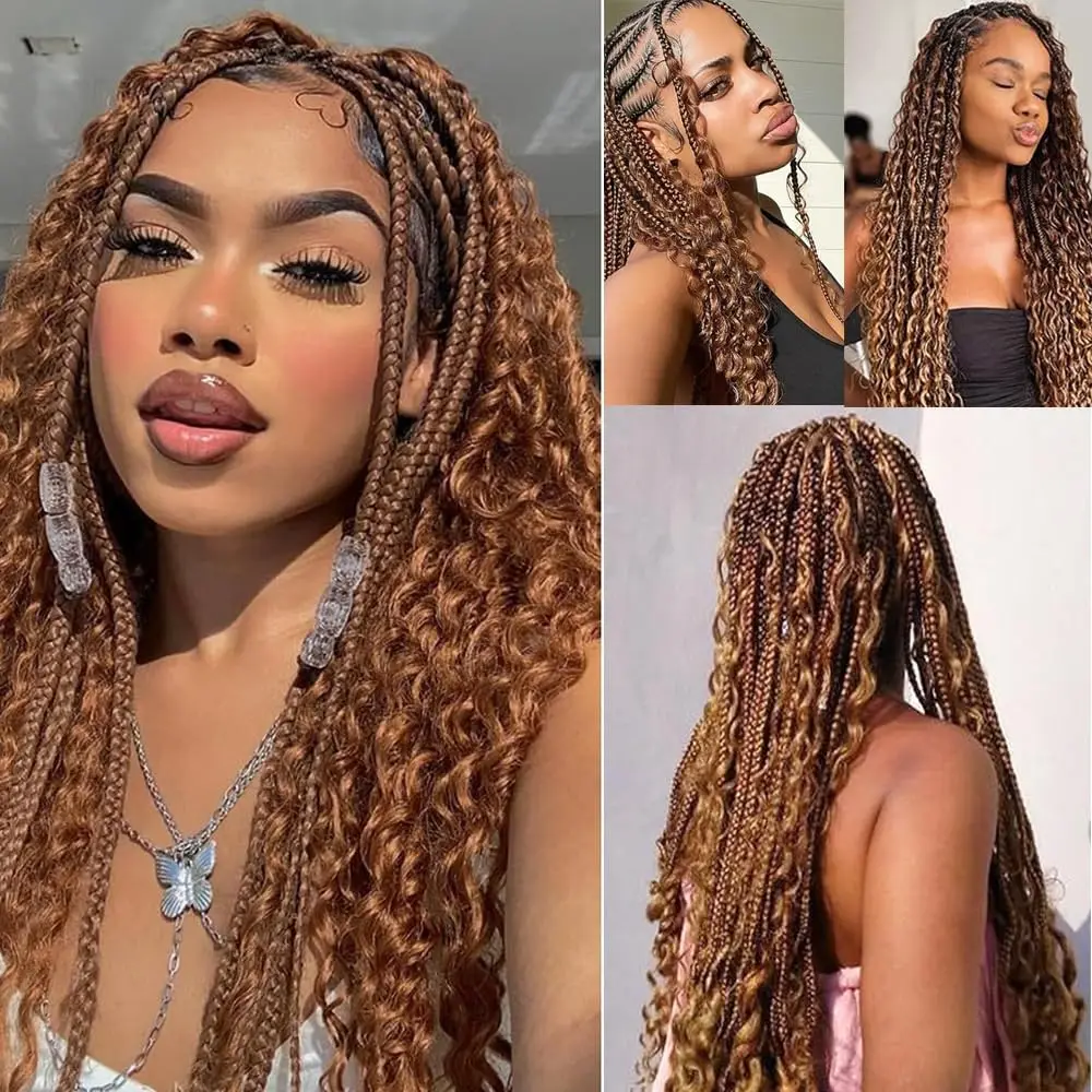 #30 Brown Synthetic Braiding Hair 24in, 1-Pack Deep Wave Textured Bundles (150g), Can Be Dyed & Styled, No Shedding
#30 Brown Synthetic Braiding Hair 24in, 1-Pack Deep Wave Textured Bundles (150g), Can Be Dyed & Styled, No Shedding