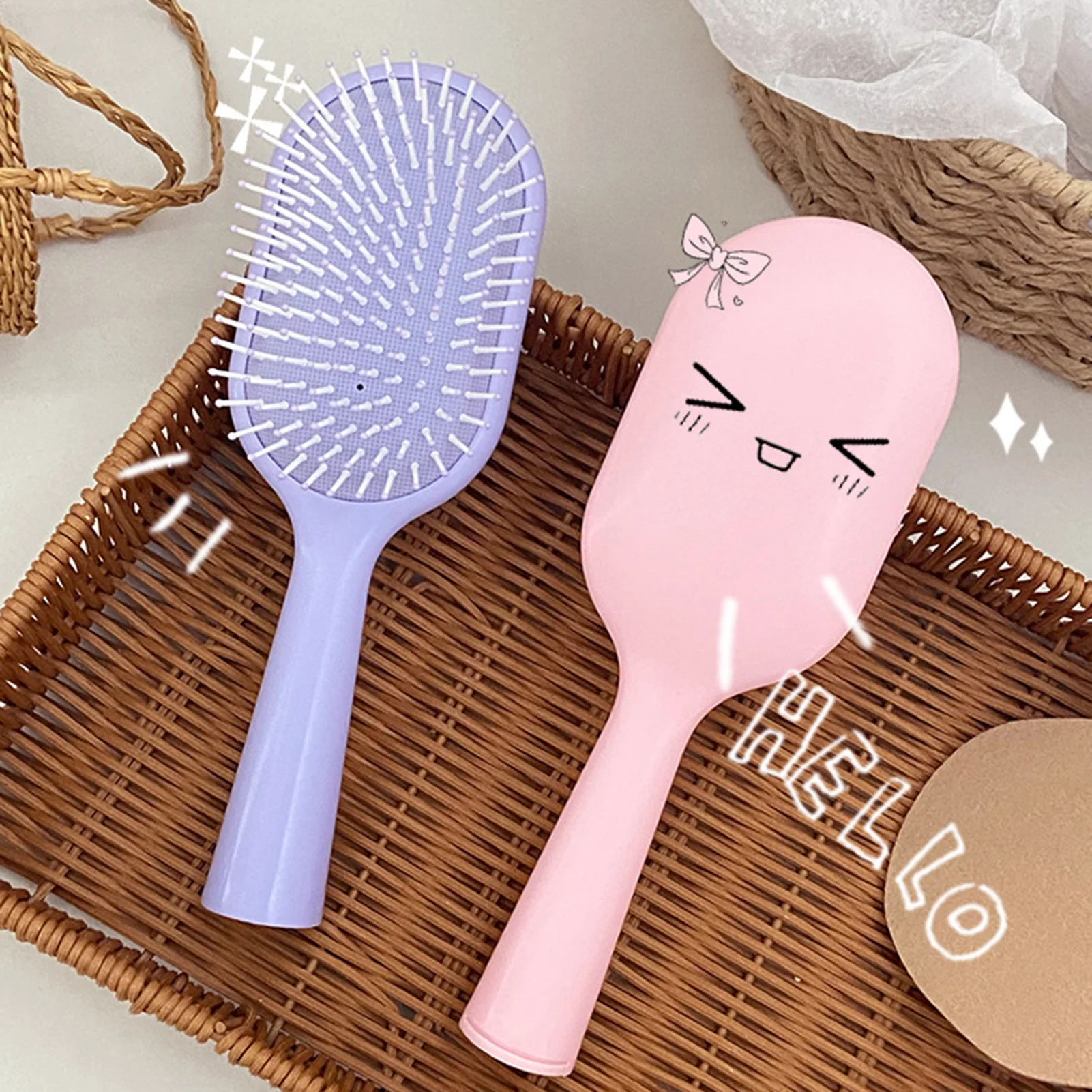 Air Cushion Hair Brush Large Massage Comb With Bristles For Scalp Care Detangling Styling Home Use Hairdressing Hair Combs
Air Cushion Hair Brush Large Massage Comb With Bristles For Scalp Care Detangling Styling Home Use Hairdressing Hair Combs