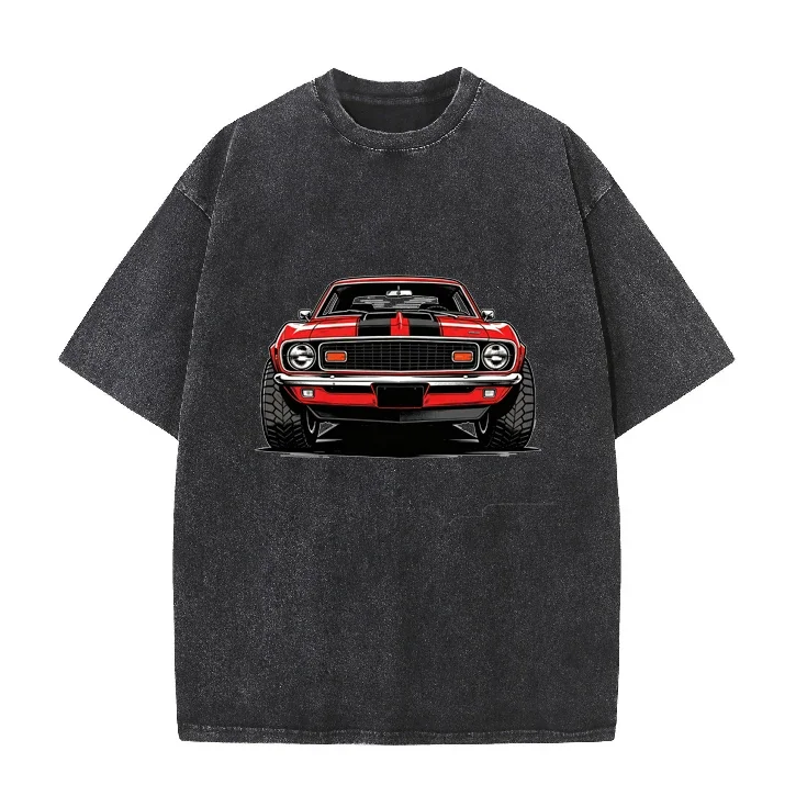Retro 70s American Muscle Car Graphic T-Shirt Men Washed Black Vintage Casual Streetwear Men's T-shirts Short Sleeve Tee
Retro 70s American Muscle Car Graphic T-Shirt Men Washed Black Vintage Casual Streetwear Men's T-shirts Short Sleeve Tee