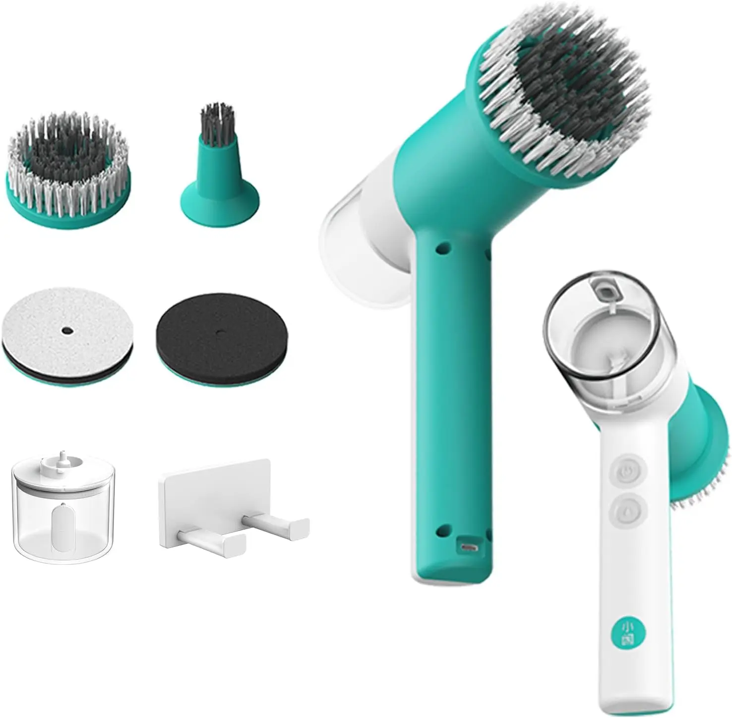 Dual-Rotation Electric Scrubber, IPX5 Waterproof Multi-Surface Brush for Bathroom, Kitchen, Tile & Glass with 4 Heads
Dual-Rotation Electric Scrubber, IPX5 Waterproof Multi-Surface Brush for Bathroom, Kitchen, Tile & Glass with 4 Heads