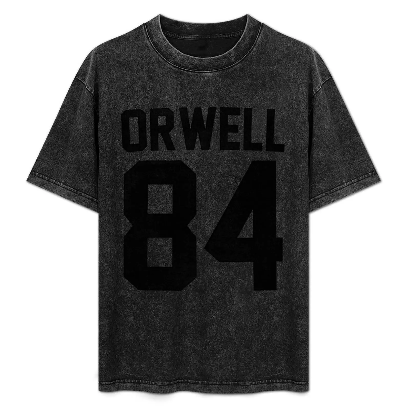 Orwell 84 Jersey - Black T-Shirt Casual Loose Short Sleeve Tee for Men
Orwell 84 Jersey - Black T-Shirt Casual Loose Short Sleeve Tee for Men