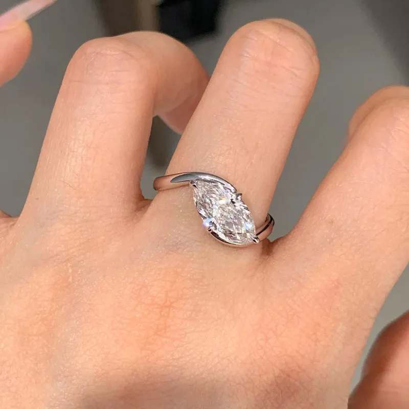 14K/10K Gold Torsion Ring 1ct E/VS Marquise Cut CVD&HPHT Lab Grown Diamond Engagement ring For Her
14K/10K Gold Torsion Ring 1ct E/VS Marquise Cut CVD&HPHT Lab Grown Diamond Engagement ring For Her