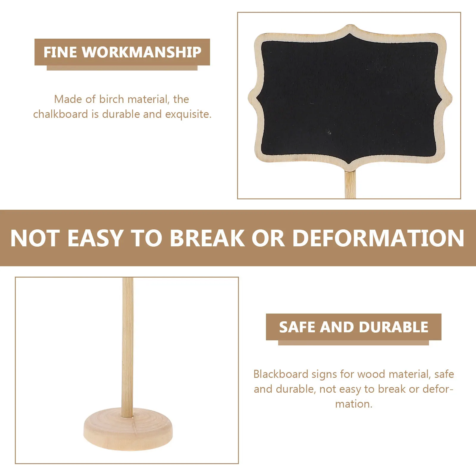 1 set Mini Blackboard Signs Small Chalkboard Ornaments for Wedding Decor Material Easy to Write Cartoon Logo Practical
1 set Mini Blackboard Signs Small Chalkboard Ornaments for Wedding Decor Material Easy to Write Cartoon Logo Practical