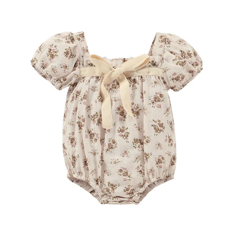 0-24M Newborn Baby Girl Cotton Summer Clothes Vintage Floral Romper Square Neck Short Sleeve Bodysuit Jumpsuit
0-24M Newborn Baby Girl Cotton Summer Clothes Vintage Floral Romper Square Neck Short Sleeve Bodysuit Jumpsuit