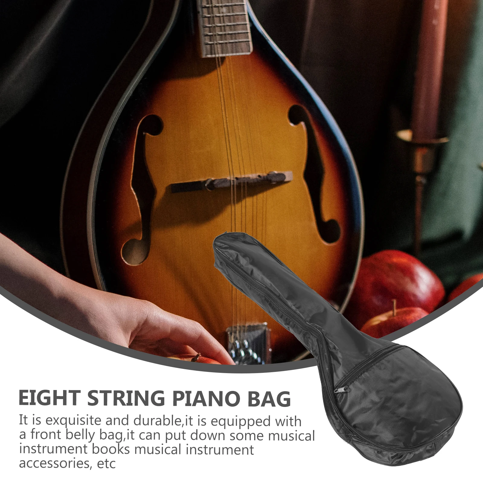 Mandolin String Set Waterproof Storage Bag Hard Shell Carry Case Instrument Pouch Carrying Oxford Cloth
Mandolin String Set Waterproof Storage Bag Hard Shell Carry Case Instrument Pouch Carrying Oxford Cloth