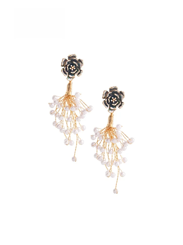 Sumni Handmade Wire Wrapping Flower Earrings Women's Fashion Jewelry Alloy Plated Silver Gold Plant Floral Style SEH-952
Sumni Handmade Wire Wrapping Flower Earrings Women's Fashion Jewelry Alloy Plated Silver Gold Plant Floral Style SEH-952