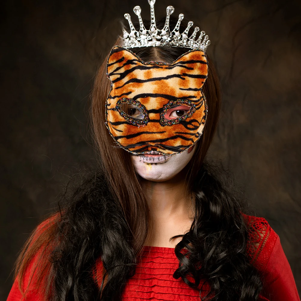 2pcs Tiger Mask Masquerade Carnival Animal Masks for Women Men Halloween Party Costume Photo Prop Novelty Accessory
2pcs Tiger Mask Masquerade Carnival Animal Masks for Women Men Halloween Party Costume Photo Prop Novelty Accessory