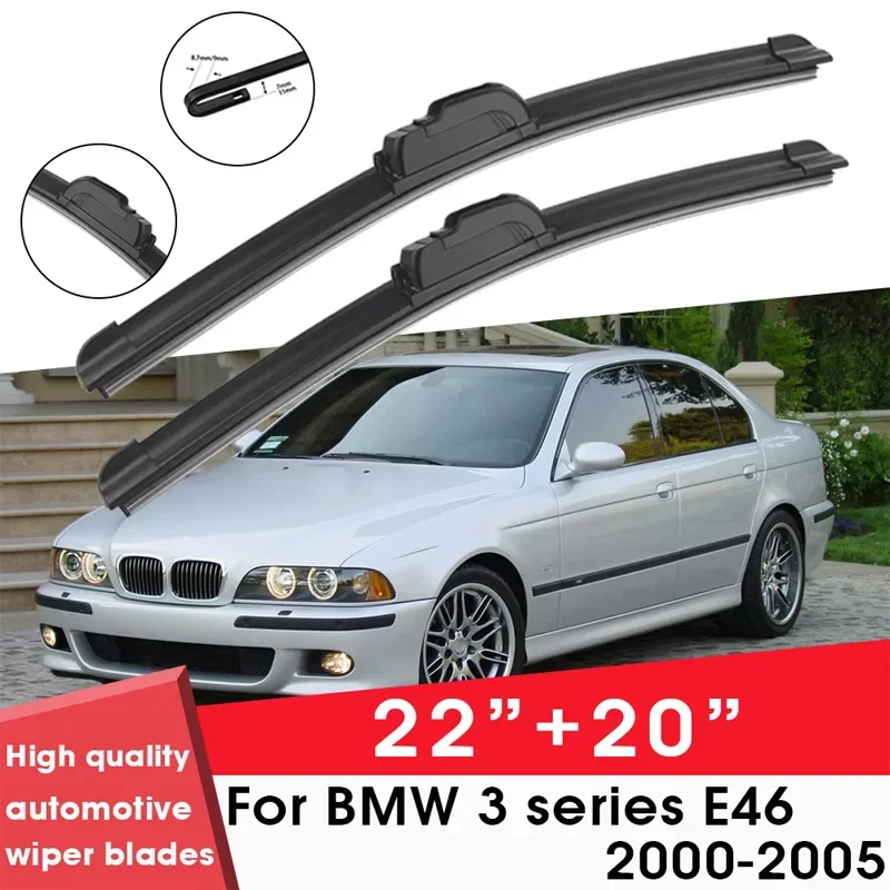 Car Wiper Blade Blades For BMW 3 series E46 2000-2005 22"+ 20" Windshield Windscreen Clean Naturl Rubber Cars Wipers Accessories
Car Wiper Blade Blades For BMW 3 series E46 2000-2005 22"+ 20" Windshield Windscreen Clean Naturl Rubber Cars Wipers Accessories