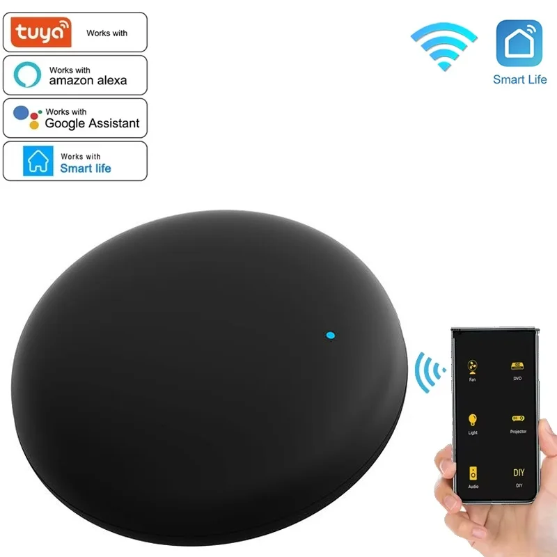 Tuya WiFi IR Remote For Smart Home Automation Smart Life APP Smart Remote Control Universal infrared Work With Google Home Alexa
Tuya WiFi IR Remote For Smart Home Automation Smart Life APP Smart Remote Control Universal infrared Work With Google Home Alexa