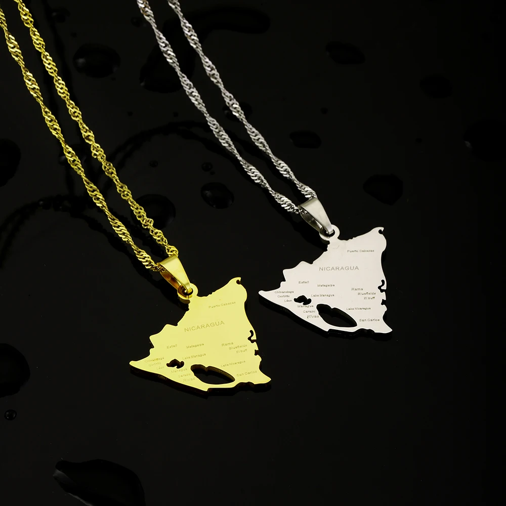 La República de Nicaragua Map City Pendant Nekclace Stainless Steel Men Women Maps Jewelry Gift
La República de Nicaragua Map City Pendant Nekclace Stainless Steel Men Women Maps Jewelry Gift
