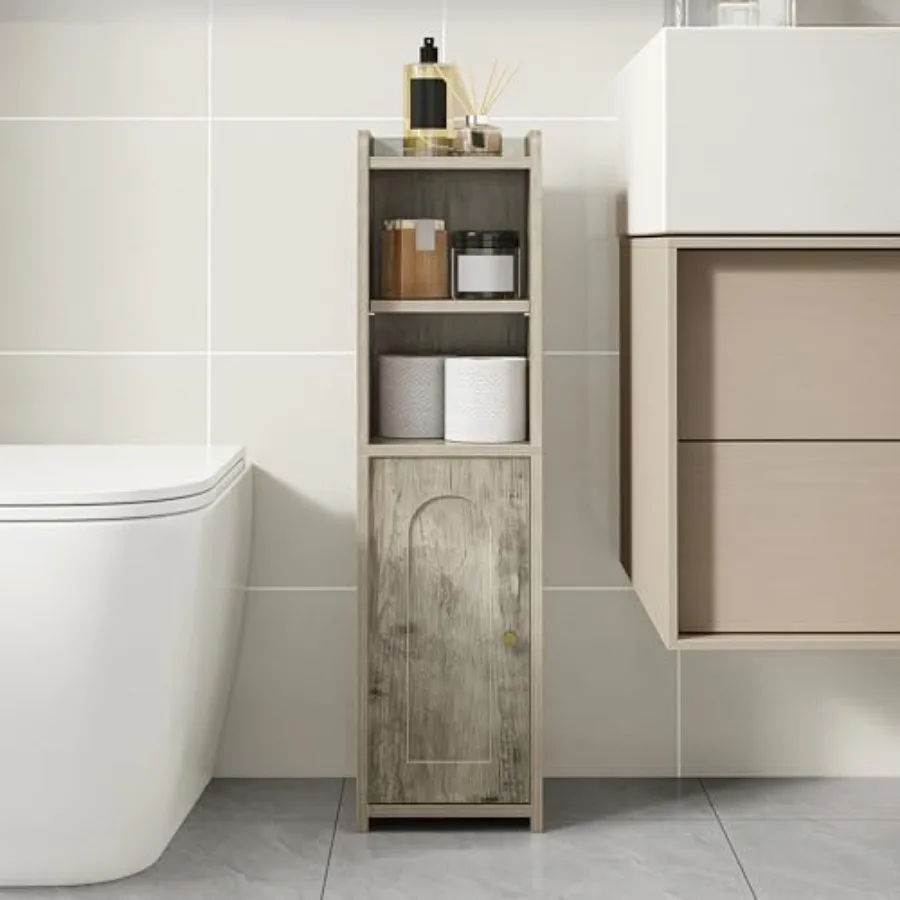 Bathroom Storage Cabinet, Corner Floor Cabinet with Doors and Adjustable Shelf, Narrow Toilet Paper Cabinets, Bathroom Organize
Bathroom Storage Cabinet, Corner Floor Cabinet with Doors and Adjustable Shelf, Narrow Toilet Paper Cabinets, Bathroom Organize