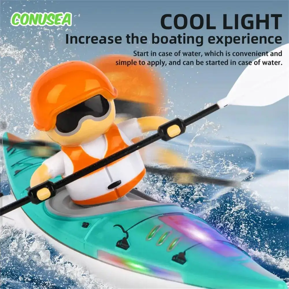 Rc Speedboat 2.4G Remote Control Racing Boat Paddling Kayak Race Ship Outdoor Water Games for Pool Electric Boats for Boys Kids
Rc Speedboat 2.4G Remote Control Racing Boat Paddling Kayak Race Ship Outdoor Water Games for Pool Electric Boats for Boys Kids