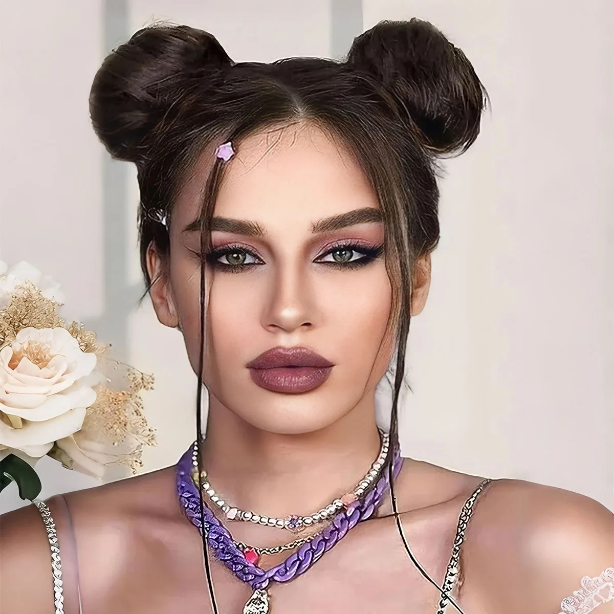 Synthetic Melange Bun Hair Extensions Drawstring Ballet Bun Hair Pieces Ladies Wig Donuts Hair Buns
Synthetic Melange Bun Hair Extensions Drawstring Ballet Bun Hair Pieces Ladies Wig Donuts Hair Buns