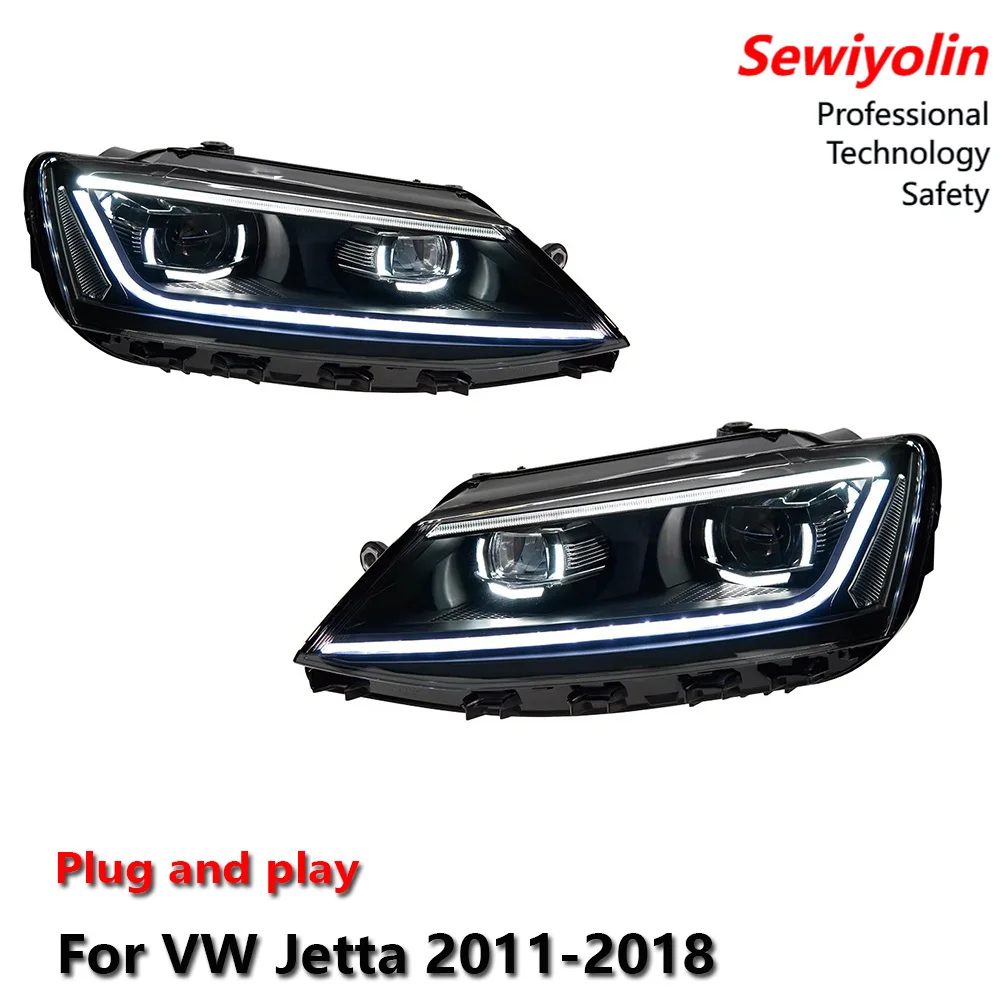 Car LED Upgrade Headlight Accessories For VW Jetta 2011-2018 DRL Brake Turn Signal Lamp Plug and Play
Car LED Upgrade Headlight Accessories For VW Jetta 2011-2018 DRL Brake Turn Signal Lamp Plug and Play