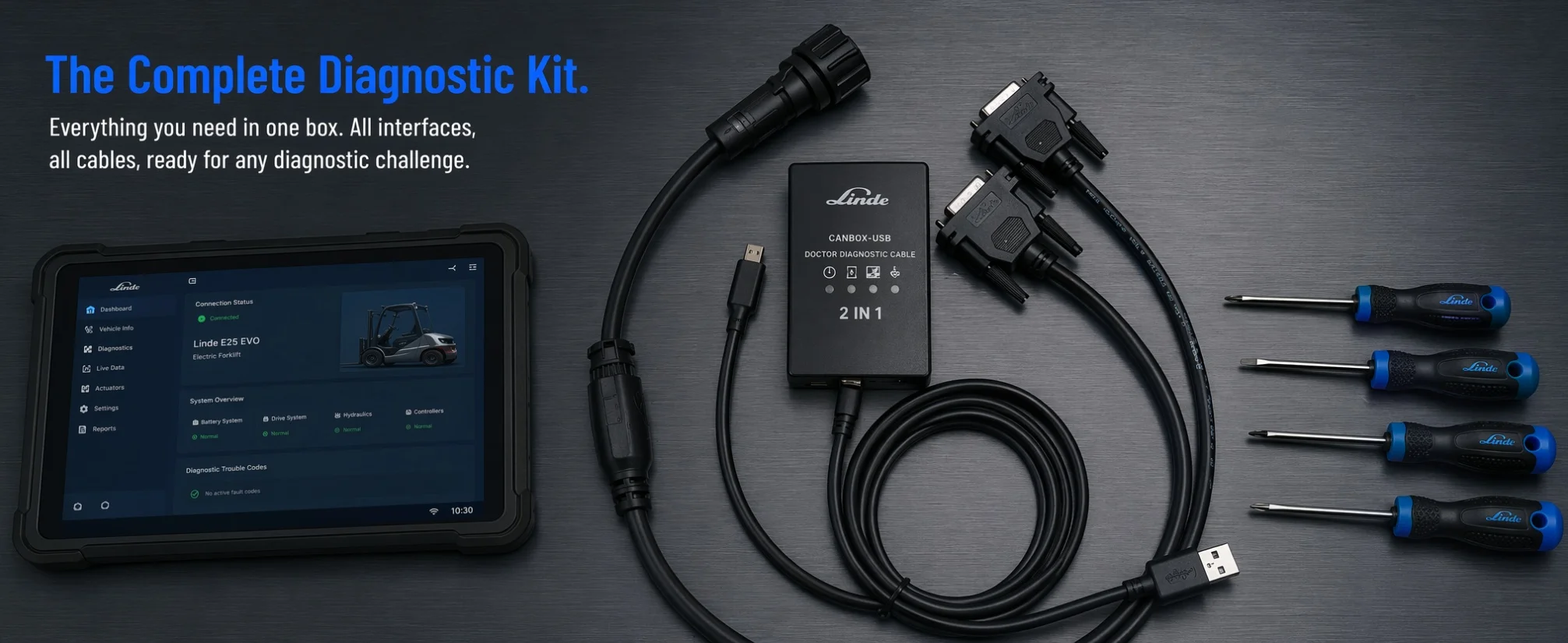 AutoDVD Linde Canbox and Doctor Diagnostic Box 2in1 Interface and Cables KIT
AutoDVD Linde Canbox and Doctor Diagnostic Box 2in1 Interface and Cables KIT