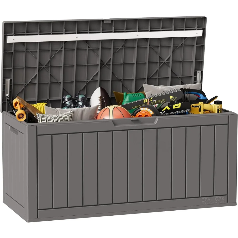Outdoor Storage Box,90 Gallon Deck Box, Waterproof Resin Storage Bin for Patio Cushions, Gardening Tools, Outdoor Toys,Grey
Outdoor Storage Box,90 Gallon Deck Box, Waterproof Resin Storage Bin for Patio Cushions, Gardening Tools, Outdoor Toys,Grey