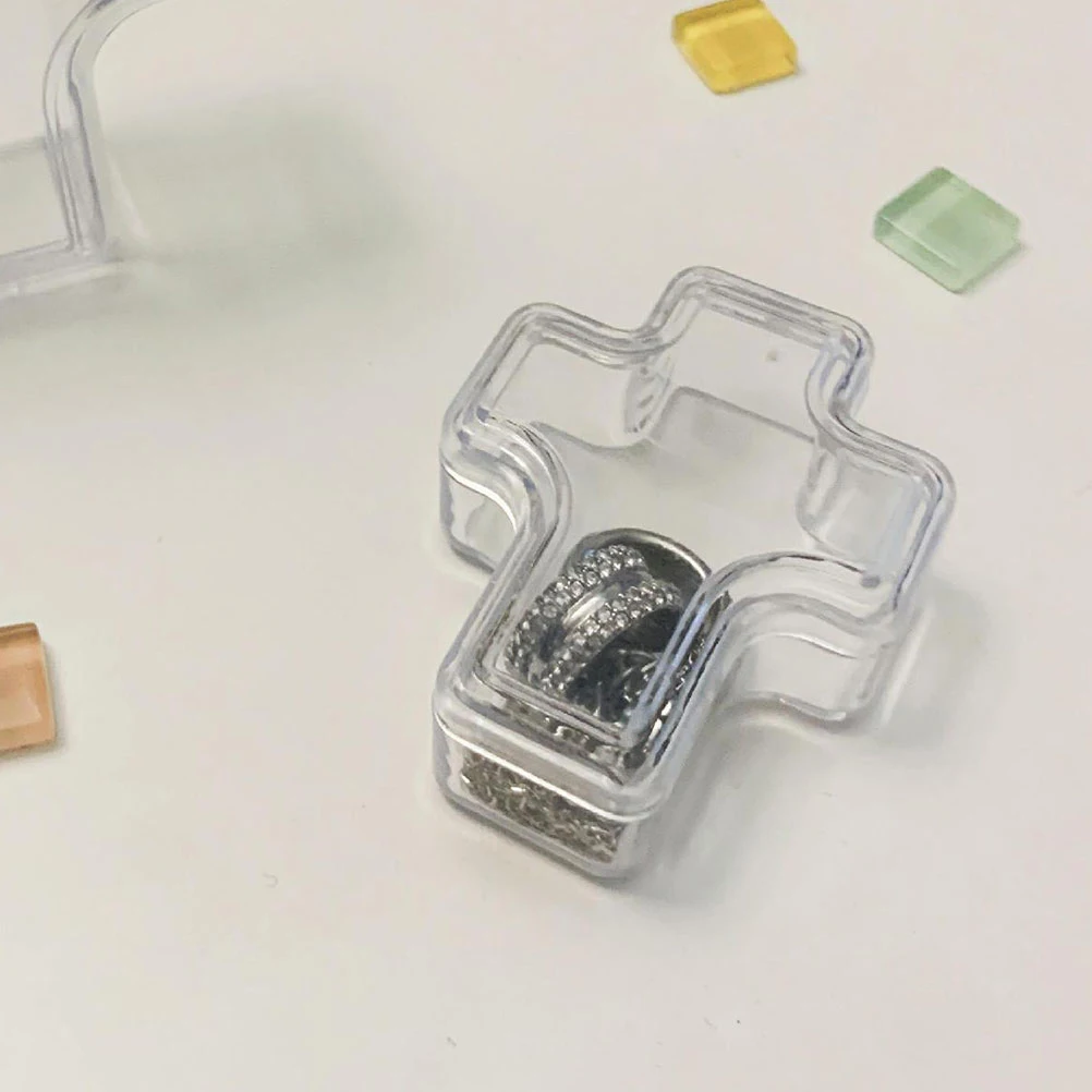 15 Pcs Transparent Plastic Jewelry Boxes High Transparency Cross Design Storage Container for Earrings Pendant Accessories
15 Pcs Transparent Plastic Jewelry Boxes High Transparency Cross Design Storage Container for Earrings Pendant Accessories