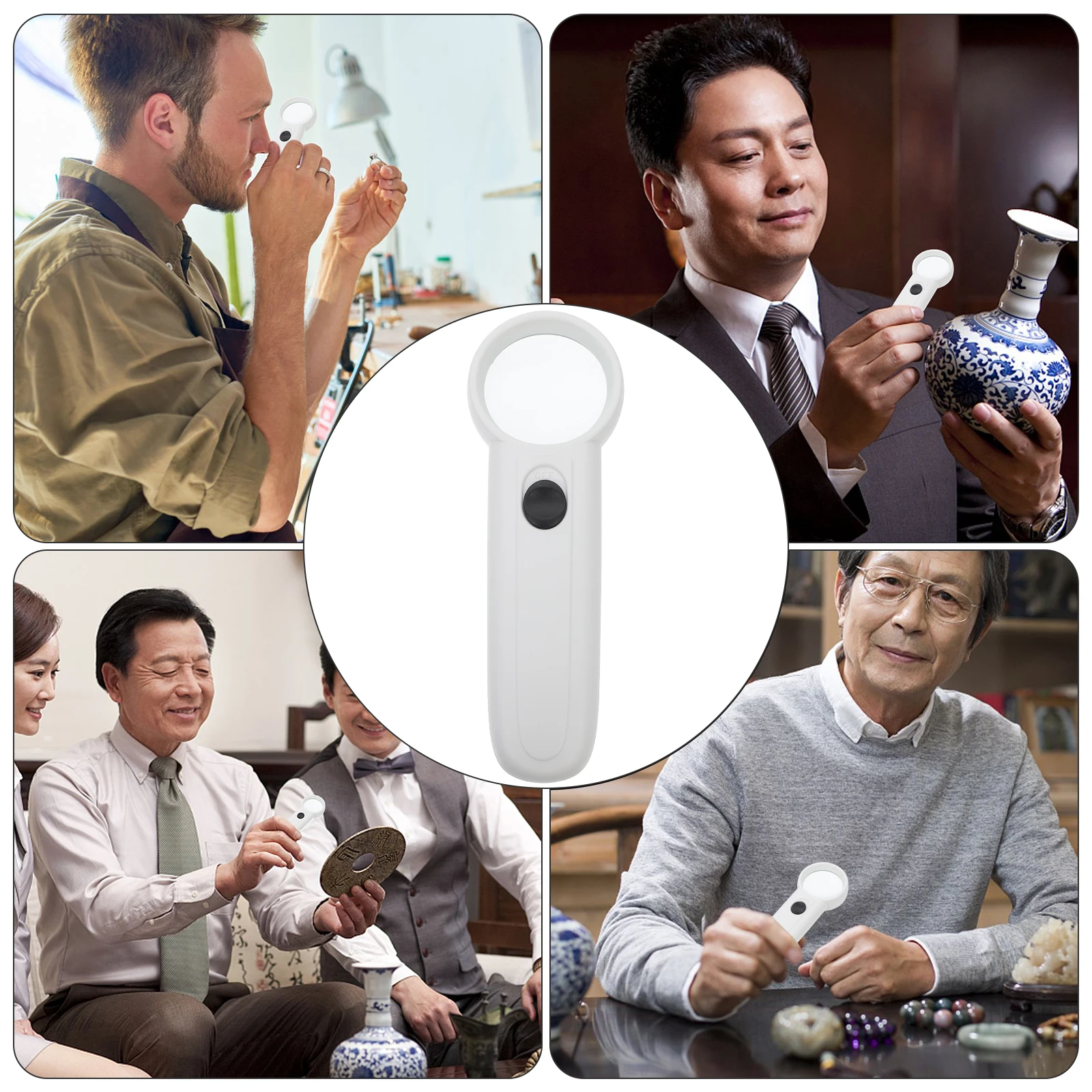 Handheld High Definition Magnifying Glass Lightweight Plastic LED Light Seniors Students Portable Foldable Reading Instrument
Handheld High Definition Magnifying Glass Lightweight Plastic LED Light Seniors Students Portable Foldable Reading Instrument