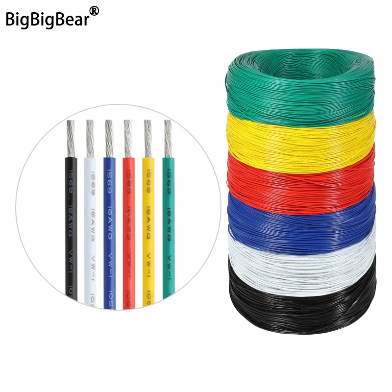 2/5/10m UL1569 PVC Insulated Tinned Copper Wire AWG 30/28/26/24/22/20/18/16/14 Environmental Electronic Cable LED Extension Line
2/5/10m UL1569 PVC Insulated Tinned Copper Wire AWG 30/28/26/24/22/20/18/16/14 Environmental Electronic Cable LED Extension Line