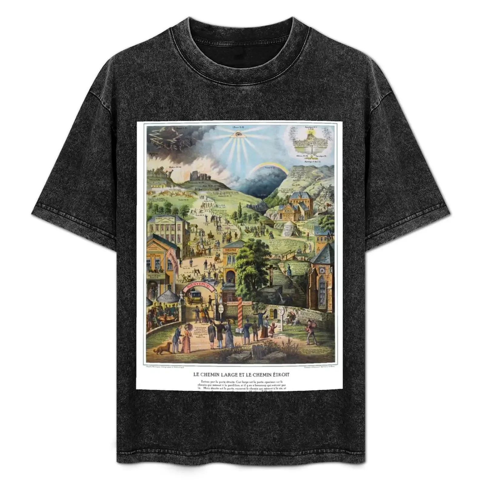 Le Chemin Large et le Chemin troit T-Shirt custom t-shirts Funny t-shirt basketball graphic tees workout shirts for men
Le Chemin Large et le Chemin troit T-Shirt custom t-shirts Funny t-shirt basketball graphic tees workout shirts for men