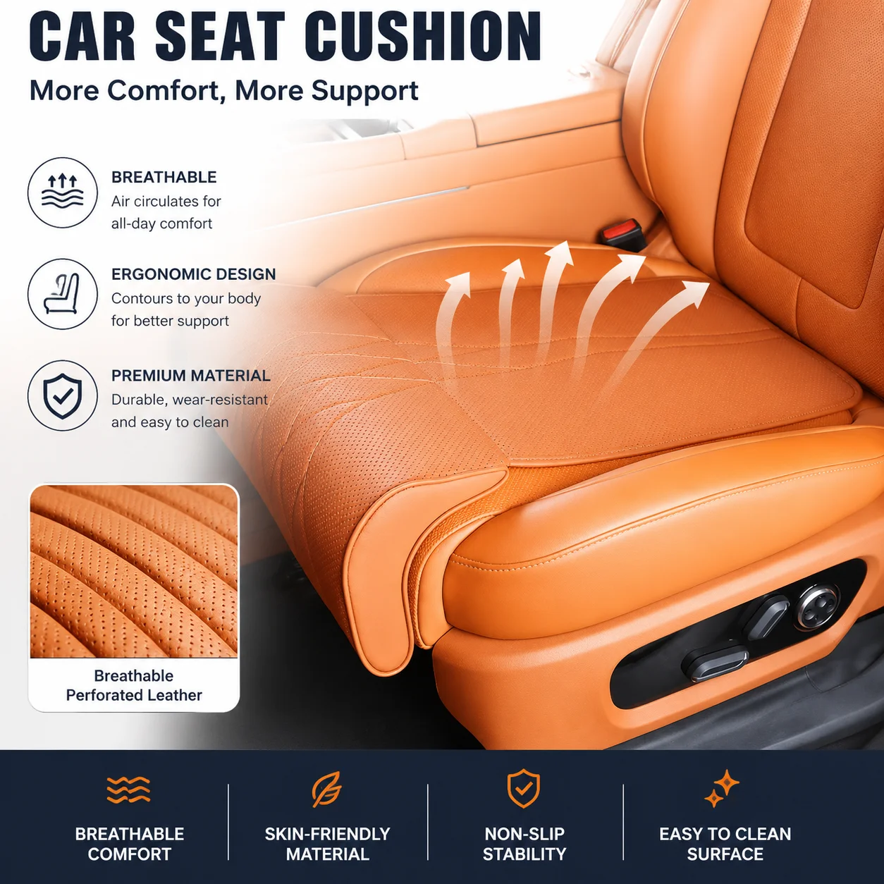 Car Seat Leg Support Extension Suede For Driver Memory Foam Seat Padding Mat Cover Universal Auto Seat Extender Leg Cushion
Car Seat Leg Support Extension Suede For Driver Memory Foam Seat Padding Mat Cover Universal Auto Seat Extender Leg Cushion