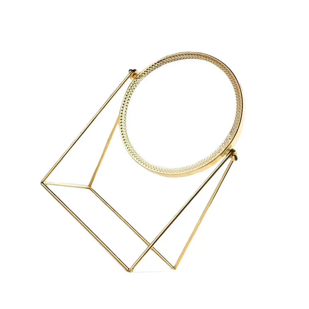 Metal Round Makeup Mirror Light Golden Desktop Mirror for Women Ladies Home Portable High Definition
Metal Round Makeup Mirror Light Golden Desktop Mirror for Women Ladies Home Portable High Definition