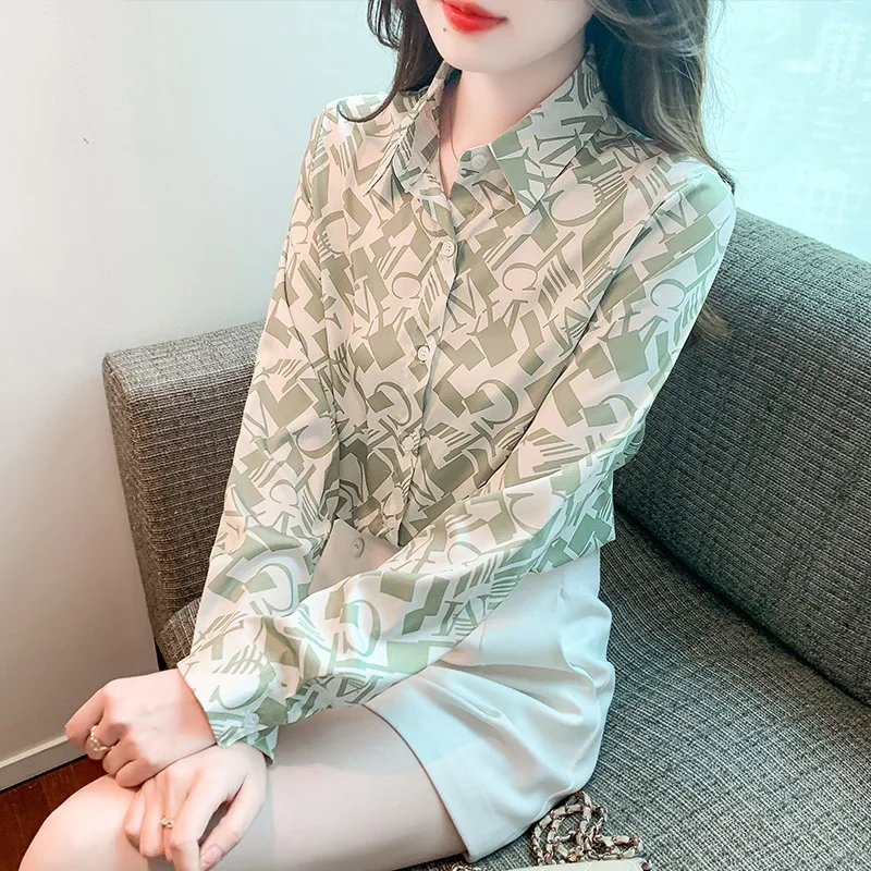 Letter Print Commuter Long Sleeve Top Blouse Woman Autumn Temperament Loose Personality Fashion Shirt for Women
Letter Print Commuter Long Sleeve Top Blouse Woman Autumn Temperament Loose Personality Fashion Shirt for Women