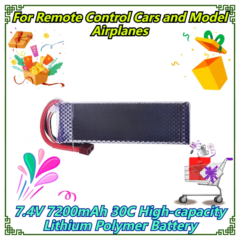 7.4V 7200mAh 30C High-capacity Lithium Polymer Battery For Remote Control Cars and Model Airplanes
7.4V 7200mAh 30C High-capacity Lithium Polymer Battery For Remote Control Cars and Model Airplanes