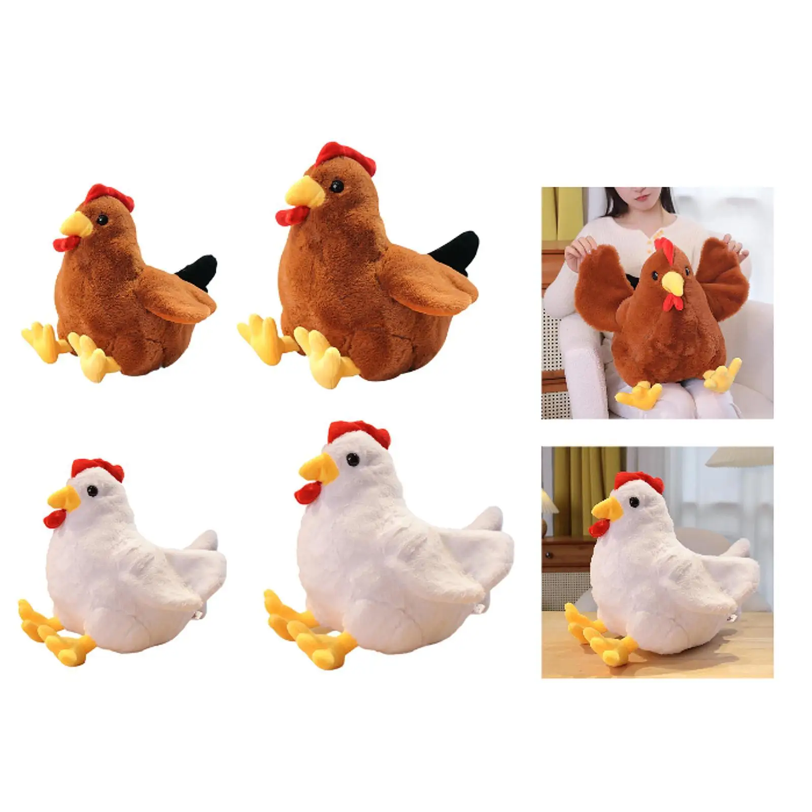 Plush Chicken Toy Animal Plush Doll Bedroom Decoration, Figure Farm Animal Toy for Birthday Gifts, Adults Children Boys Girls
Plush Chicken Toy Animal Plush Doll Bedroom Decoration, Figure Farm Animal Toy for Birthday Gifts, Adults Children Boys Girls