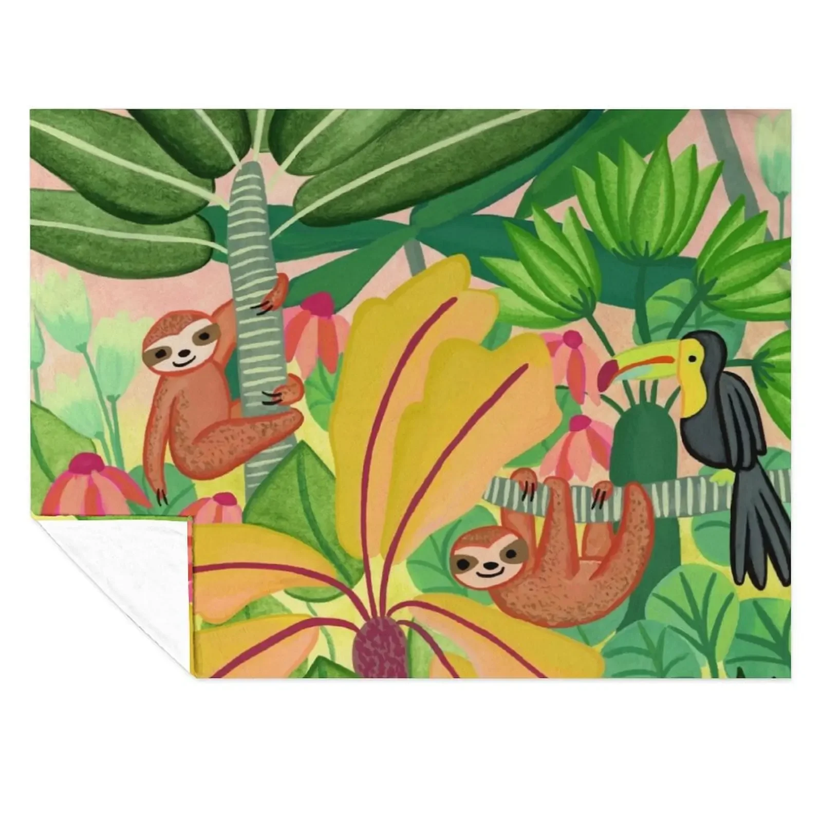 Toucan & Sloths Treetop Pals Throw Blanket for sofa for winter Moving Soft Plush Plaid Blankets
Toucan & Sloths Treetop Pals Throw Blanket for sofa for winter Moving Soft Plush Plaid Blankets