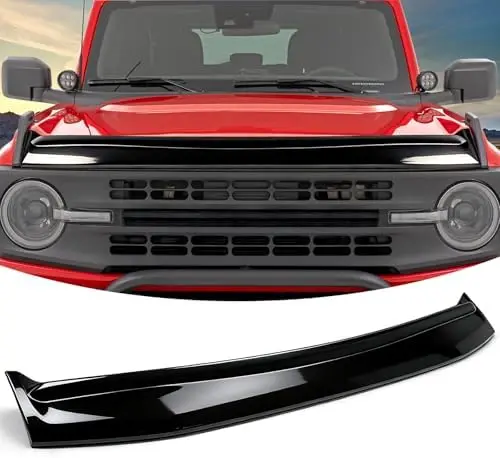 Hood Deflector for Bronco 4-Door & 2-Door 2021-2026 | Gloss Black Exterior Shield | Not for Bronco Sports
Hood Deflector for Bronco 4-Door & 2-Door 2021-2026 | Gloss Black Exterior Shield | Not for Bronco Sports
