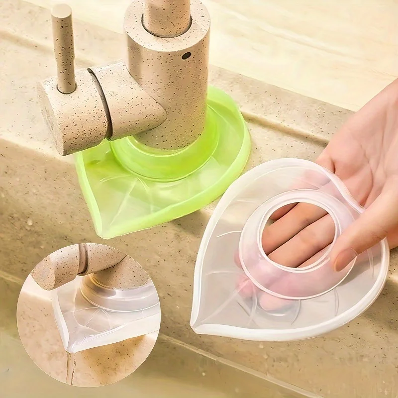 Silicone Faucet Handle Drip Tray Mat,Leaf Design | Transparent/Green Silicone Faucet Mat for Kitchen Sink,Bathroom Splash Guard
Silicone Faucet Handle Drip Tray Mat,Leaf Design | Transparent/Green Silicone Faucet Mat for Kitchen Sink,Bathroom Splash Guard