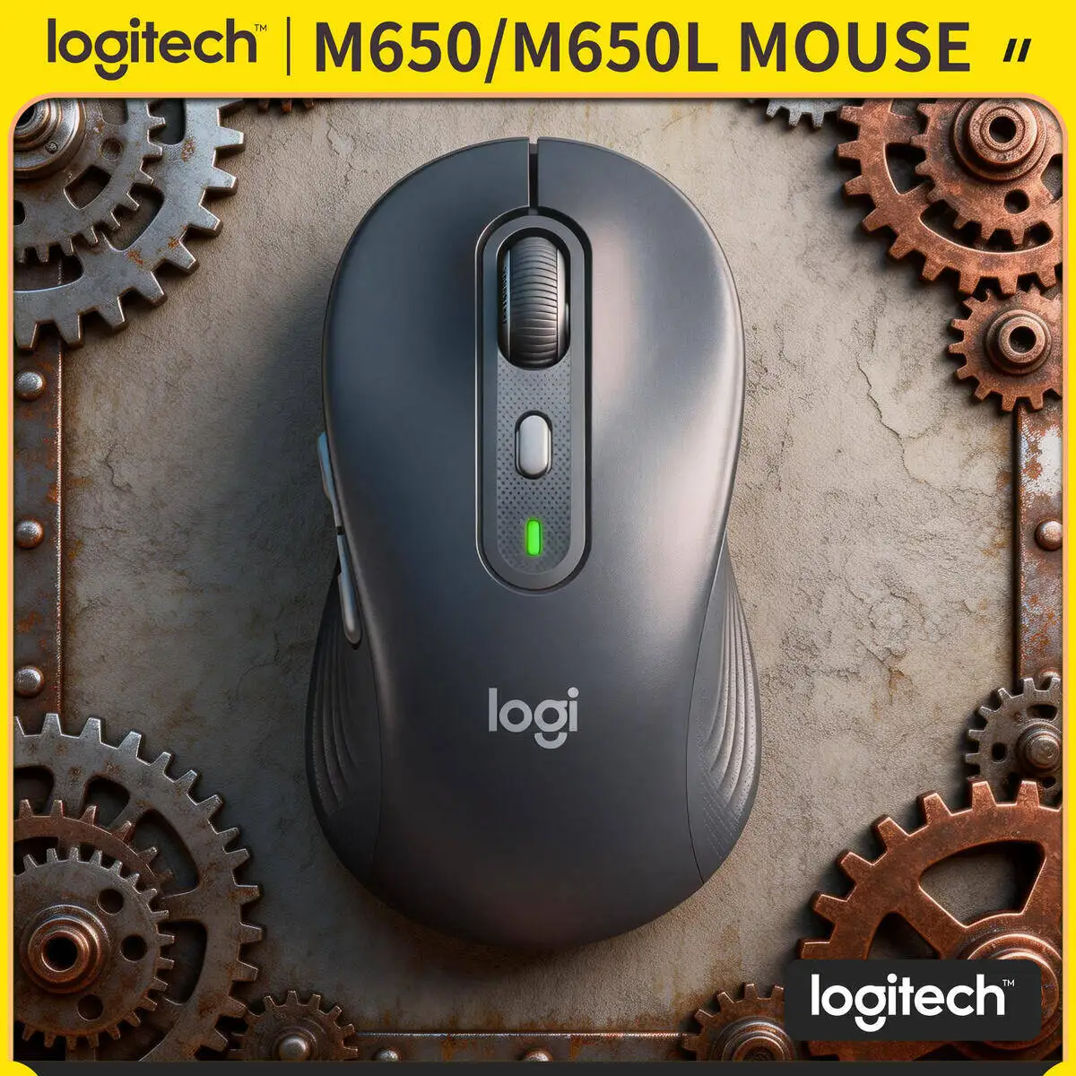 Logitech M650/M650L Wireless Ergonomic Mouse - Advanced Optical Sensor, 24-Month Battery, SilentTouch Tech, Soft Thumb Area
Logitech M650/M650L Wireless Ergonomic Mouse - Advanced Optical Sensor, 24-Month Battery, SilentTouch Tech, Soft Thumb Area