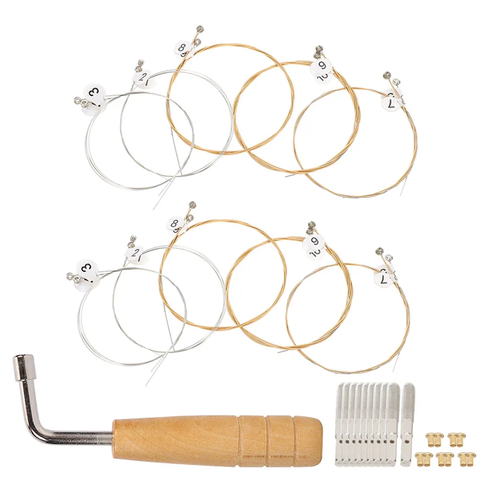 Lyre Strings Set Durable Professional Lyre Harp Pegs Accessories Tuning Wrench Replacement Parts Instrument Kit
Lyre Strings Set Durable Professional Lyre Harp Pegs Accessories Tuning Wrench Replacement Parts Instrument Kit