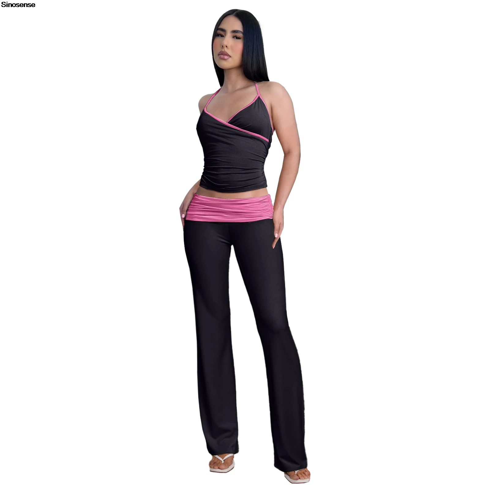Lounge Sets For Women Casual Two 2 Piece Sets Sexy Halter Tops Fold Over Flare Pants Yoga Tracksuits Y2K Streetwear Outfits
Lounge Sets For Women Casual Two 2 Piece Sets Sexy Halter Tops Fold Over Flare Pants Yoga Tracksuits Y2K Streetwear Outfits