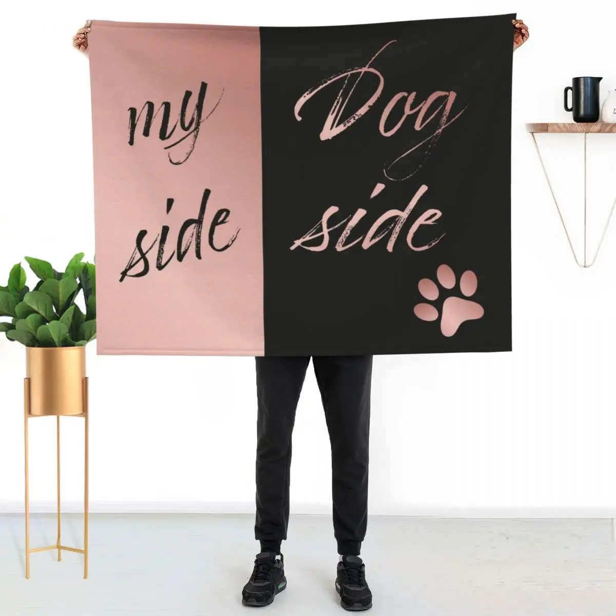 My Side Dog Side Throw Blanket Cozy Napping Blanket Gift for Mom Dad
My Side Dog Side Throw Blanket Cozy Napping Blanket Gift for Mom Dad