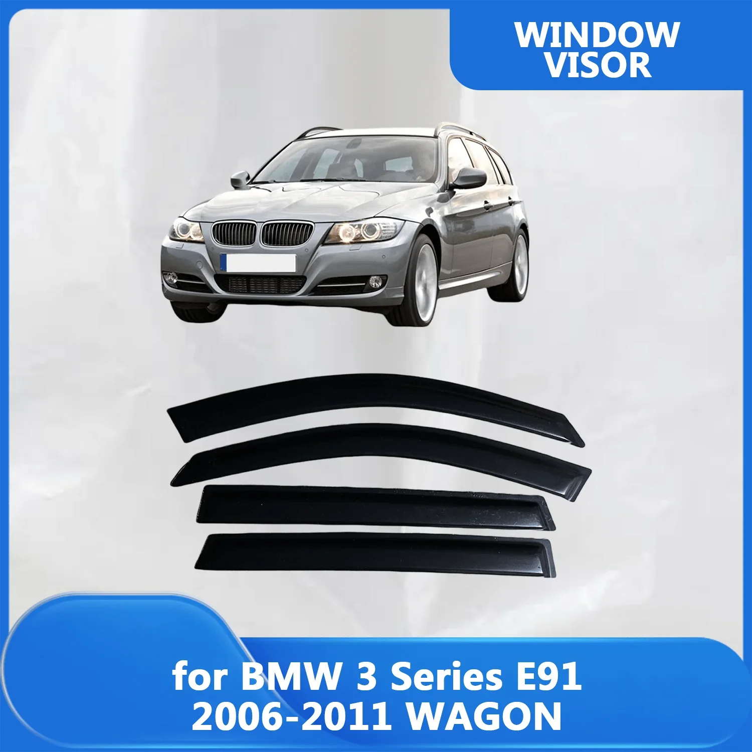 Window Visor for BMW 3 Series E91 2006 2007 2008 2009 2010 2011 WAGON Weathershied Door Side Window Wind Sun Rain Guards
Window Visor for BMW 3 Series E91 2006 2007 2008 2009 2010 2011 WAGON Weathershied Door Side Window Wind Sun Rain Guards