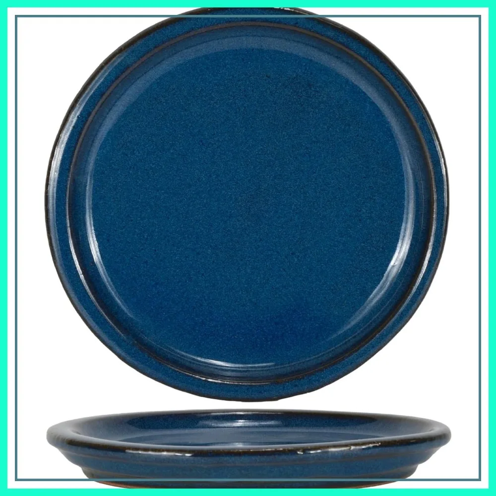 Ceramic Plant Saucer - Plant Trays for Indoor Pots, Blue, 13 inches, 2 Packs
Ceramic Plant Saucer - Plant Trays for Indoor Pots, Blue, 13 inches, 2 Packs