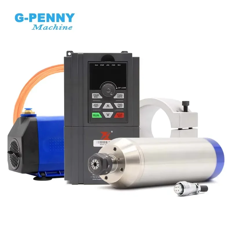 G-Penny 2.2KW ER20 Metal Working Water Cooled Spindle 2/4 Pole 400/800Hz for Metal.steel.iron
G-Penny 2.2KW ER20 Metal Working Water Cooled Spindle 2/4 Pole 400/800Hz for Metal.steel.iron