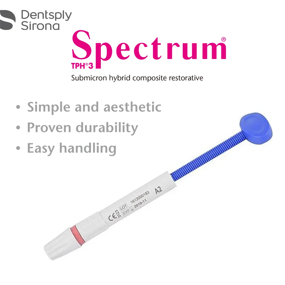 Spectrum TPH3 Dentsply Composite Resin Dental Restorative Material Light Curing A2 4G Syringe Dentistry Products
Spectrum TPH3 Dentsply Composite Resin Dental Restorative Material Light Curing A2 4G Syringe Dentistry Products