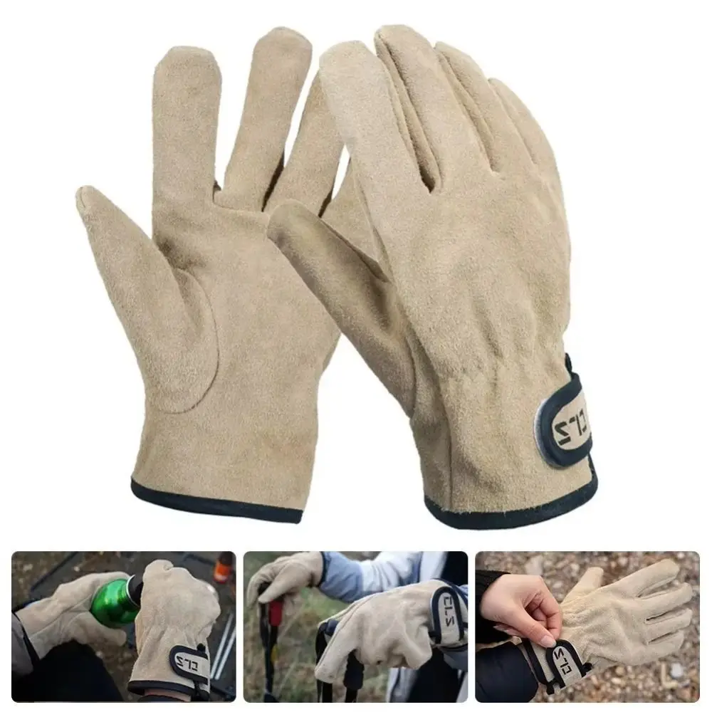 1 Pair Cowhide Leather Barbecue Gloves Thicken Heat Resistant Work Gloves Adjustable Anti Slip Cooking Oven Mitts for Gardening
1 Pair Cowhide Leather Barbecue Gloves Thicken Heat Resistant Work Gloves Adjustable Anti Slip Cooking Oven Mitts for Gardening