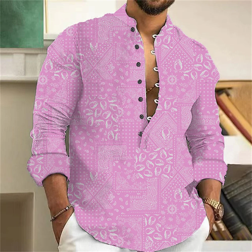 Fashionable autumn men's long sleeved breathable shirt, trendy high-end men's style, loose and comfortable, colorful flower
Fashionable autumn men's long sleeved breathable shirt, trendy high-end men's style, loose and comfortable, colorful flower