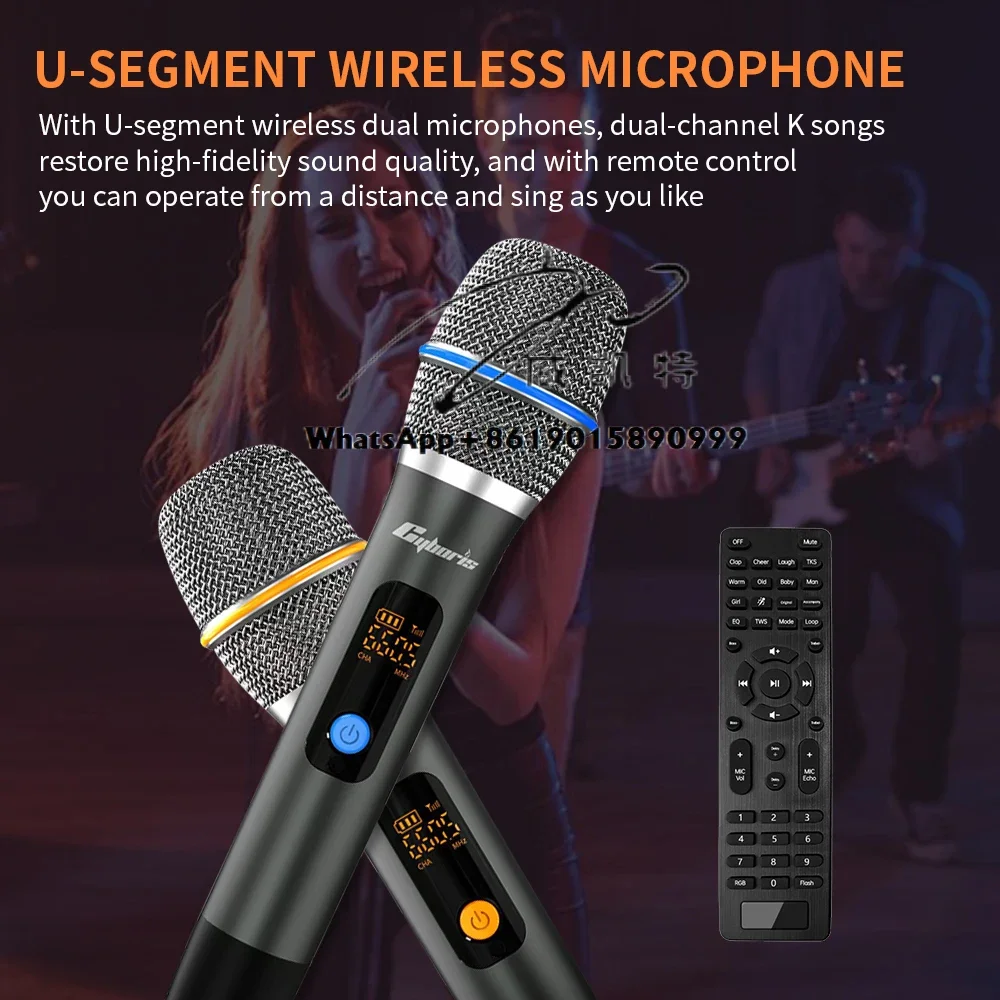 X15 400W Karaoke Machine, Stereo Bass Boombox with 2 UHF Wireless Microphones, Remote Control Karaoke Speaker for Adults & Kids
X15 400W Karaoke Machine, Stereo Bass Boombox with 2 UHF Wireless Microphones, Remote Control Karaoke Speaker for Adults & Kids