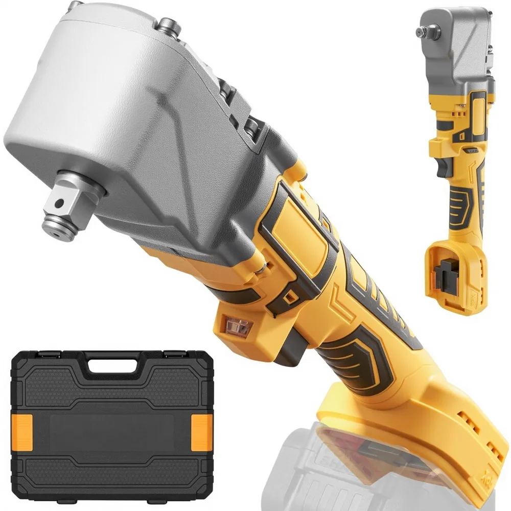 Cordless Right Angle Impact Wrench 1/2 inch, 501Ft-lbs (680NM) Impact Wrench 2150RPM with LED Lights, Compact Impact Driver 3 Mo
Cordless Right Angle Impact Wrench 1/2 inch, 501Ft-lbs (680NM) Impact Wrench 2150RPM with LED Lights, Compact Impact Driver 3 Mo