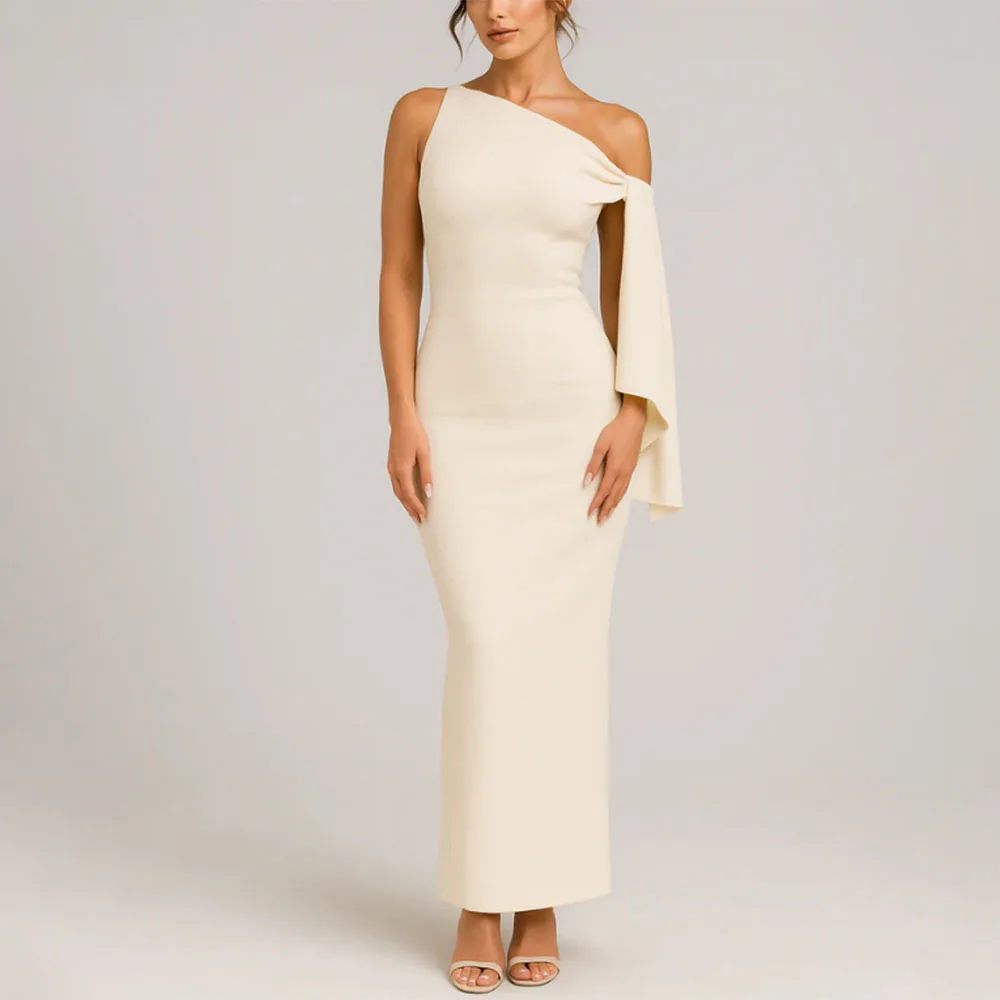 Customized Ankle Length White Long Dresses Woman Off Shoulder Straight Suknia Wieczorowa Marszczona Modest Dresses Elegant Robe
Customized Ankle Length White Long Dresses Woman Off Shoulder Straight Suknia Wieczorowa Marszczona Modest Dresses Elegant Robe
